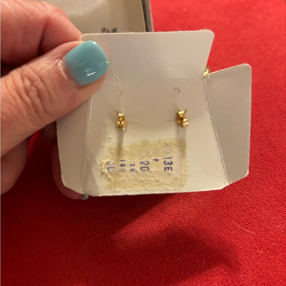 Pearl earrings set in 14k - Picture 3 of 3